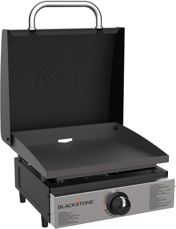BLACKSTONE 1814 Stainless Steel Propane Gas Portable, Flat Top Griddle Frill by Blackstone