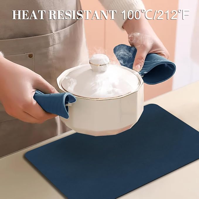 BLESWIN Faux Leather Placemats, PU Dining Table, Waterproof and Oil Resistant - Image 3