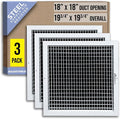 Fits 18x18 Duct Opening Steel Adjustable Air Supply Grille by Handua | Register by Handua
