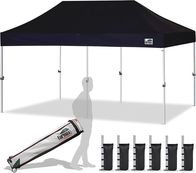 Eurmax USA 10'x20' Pop Up Canopy Tent Commercial Instant Canopies by Eurmax