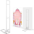 White Wedding Backdrop Stand Metal Balloon Arch Backdrop Stand by Teenyyou