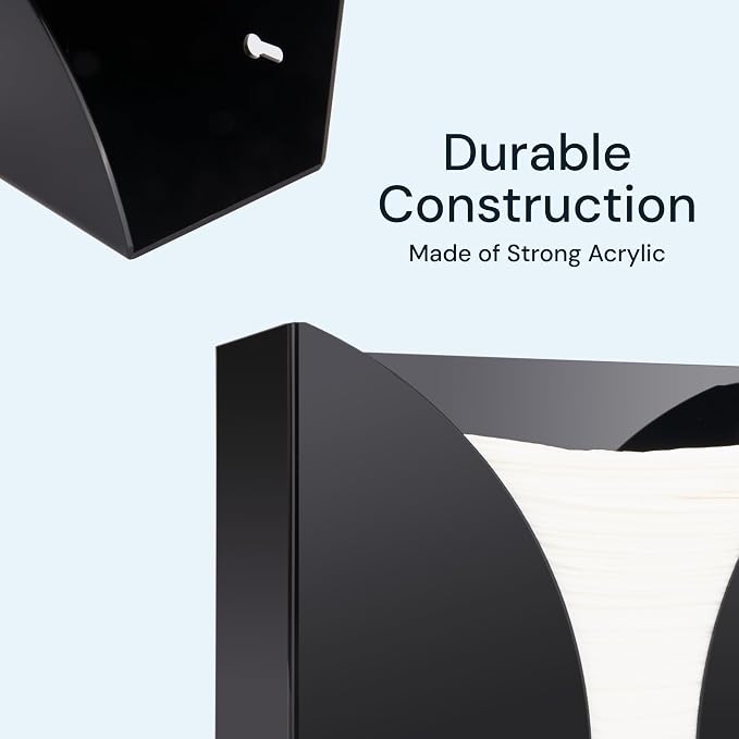 Black Paper Towel Holder Countertop Dispenser - Image 6