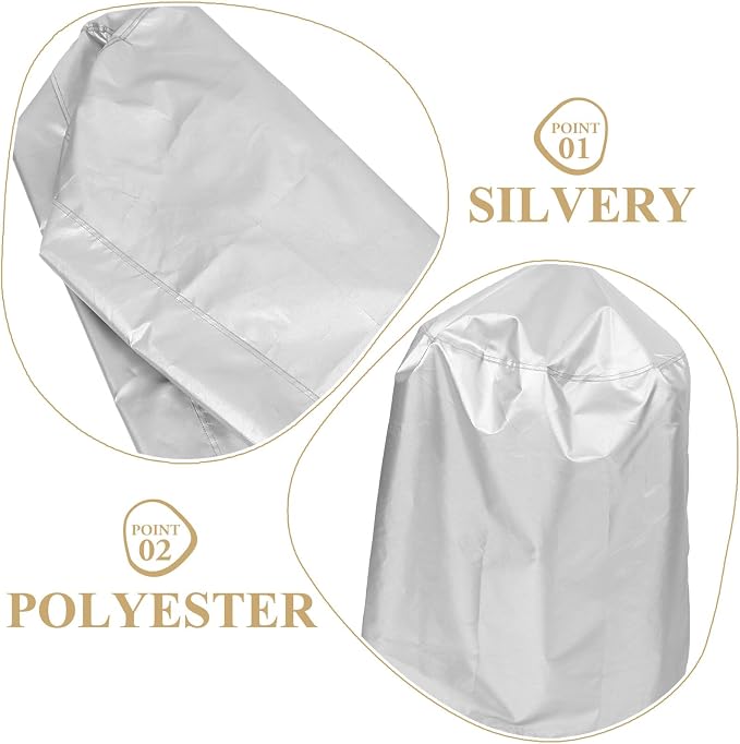 Mikikit Polyester Outdoor Grill Cover BBQ Barbecue Protective Cover - Image 4