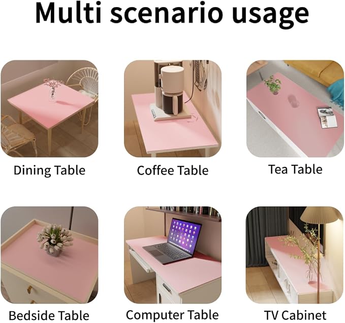 Desk Pad Mat - 24x60 Inch Waterproof Easy to Clean Can Conceal Flaws Protector - Image 6