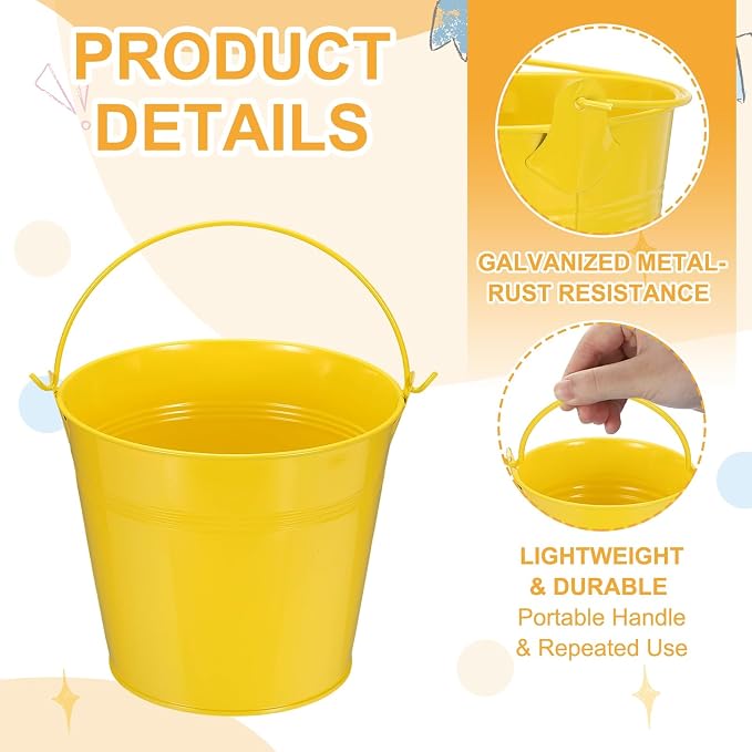 Small Metal Buckets, Mini Buckets - Image 3