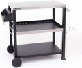 NUUK Three-Shelf Movable Outdoor Dining Cart Table by NUUK