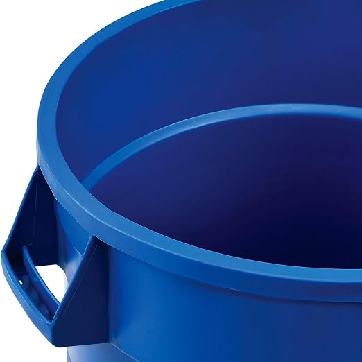 Global Industrial Commercial Round Trash Can, 32 Gallon Capacity, Plastic - Image 6
