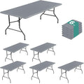 LUSHVIDA 6 Packs Vinyl Tablecloths by LUSHVIDA