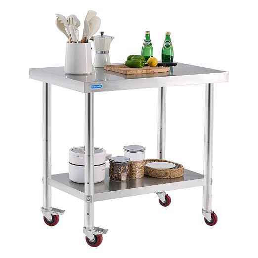 Stainless Steel Table for Prep & Work by KUARBARR