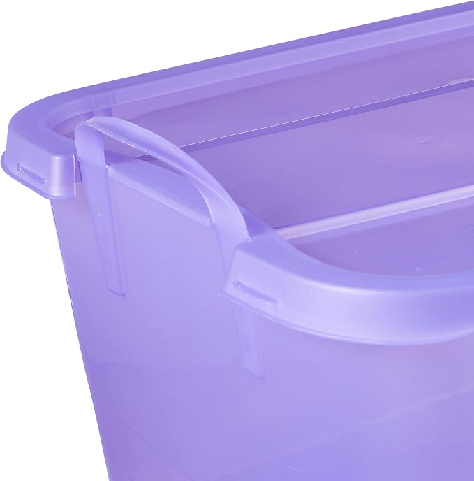 Life Story 24 Pack Light Duty Stackable Storage Bin, 55 Quart Home Organizer - Image 4