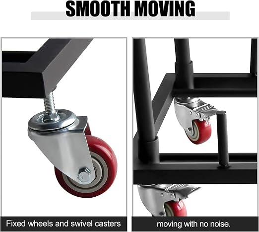 Drywall Cart, Drywall Sheet Carts, Heavy Duty Plasterboard Trolley W/Four 5" - Image 4