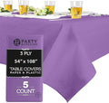 PARTY BARGAINS 5 Disposable Table Covers by PARTYBARGAINS