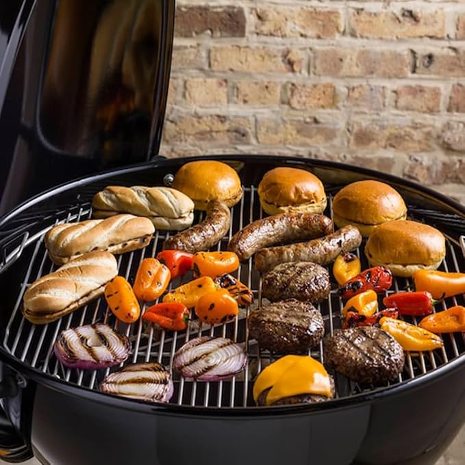 Hinged Cooking Grate for 22” Charcoal Grill, Round Charcoal Grate for Weber 7436 - Image 7