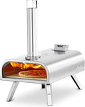 BIG HORN OUTDOORS 16" Woodfire Pizza Stone Oven, 1112°F Outdoor Stainless Pizza by BigHornOutdoors