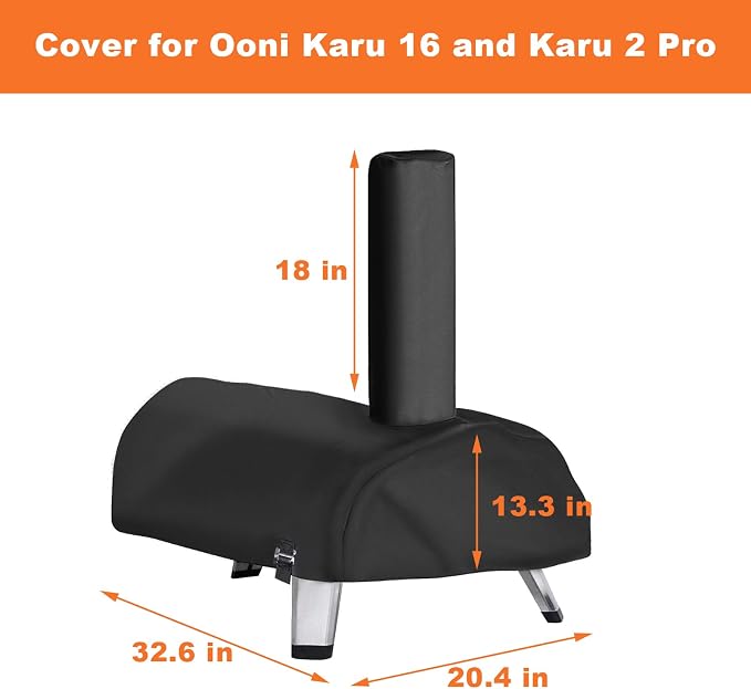 Pizza Oven Cover for Ooni Karu 16 and Karu 2 Pro Pizza Oven, Waterproof 600D - Image 2