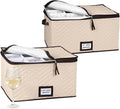 Wine Glass Storage Box with Dividers by HOLDN%E2%80%99STORAGE