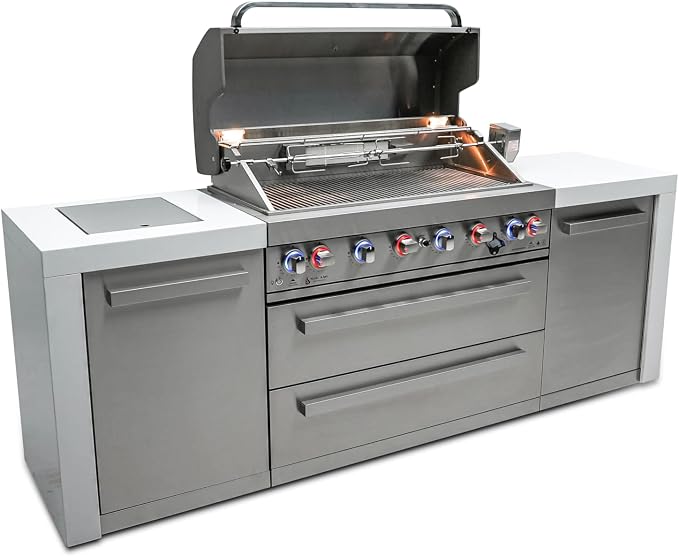 Mont Alpi 805 MAi805-D 6-Burner 115000 BTU Stainless Steel Outdoor Kitchen - Image 3