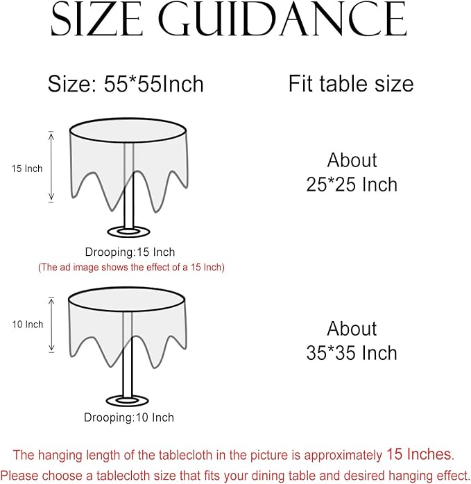 Vintage Brown Checkered Small Round Tablecloth, Italian Style Wrinkle Resistant - Image 7