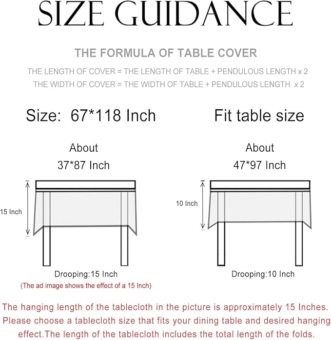 patdrea Designer Green Extra Long Tablecloth - Image 7