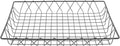 G.E.T. IR-903 Gray 18 Wire Pastry Basket by Unknown