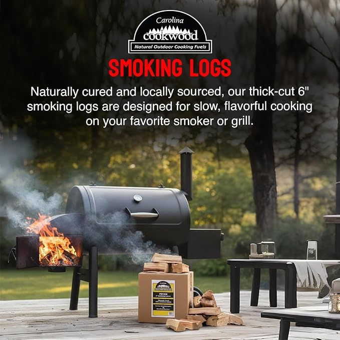 Smoking Wood Mini Splits, 6-Inch Firewood Logs, Naturally-Cured Cherry Hardwood - Image 2