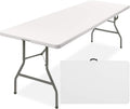 Best Choice Products 8ft Plastic Folding Table, Indoor Outdoor Heavy Duty by BestChoiceProducts