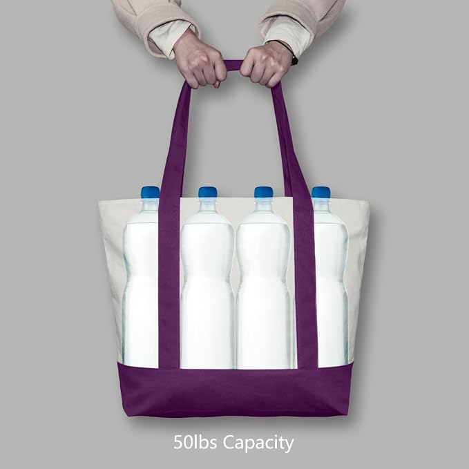 TOPDesign 6-Pack Canvas Tote Bags - Image 6