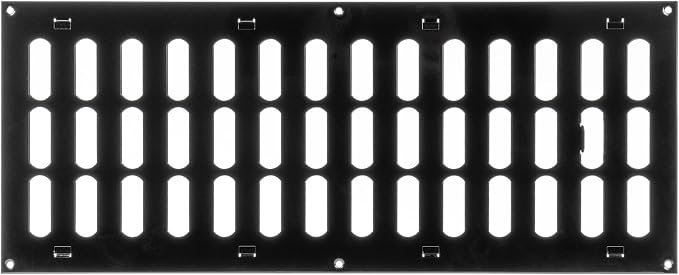 Repa Market 20" x 8" Inch Black Adjustable Air Vent Cover - Image 7