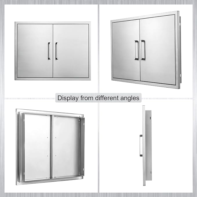 Outdoor Kitchen Door, Stainless Steel BBQ Double Door, Available - Image 7