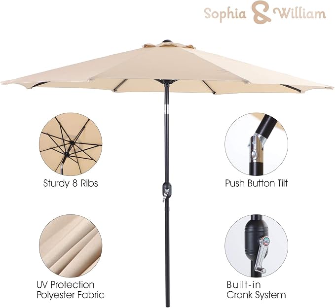 Sophia & William 5 Pieces Patio Dining Set - Image 6
