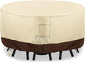 Round Patio Furniture Covers, 600D Heavy-duty UV-Resistant Fade-Proof Protection by Unknown