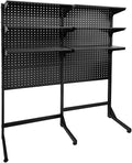 JZD Steel Free Standing Pegboard Shelf Unit, Metal Pegboard Floor Display System by JZD