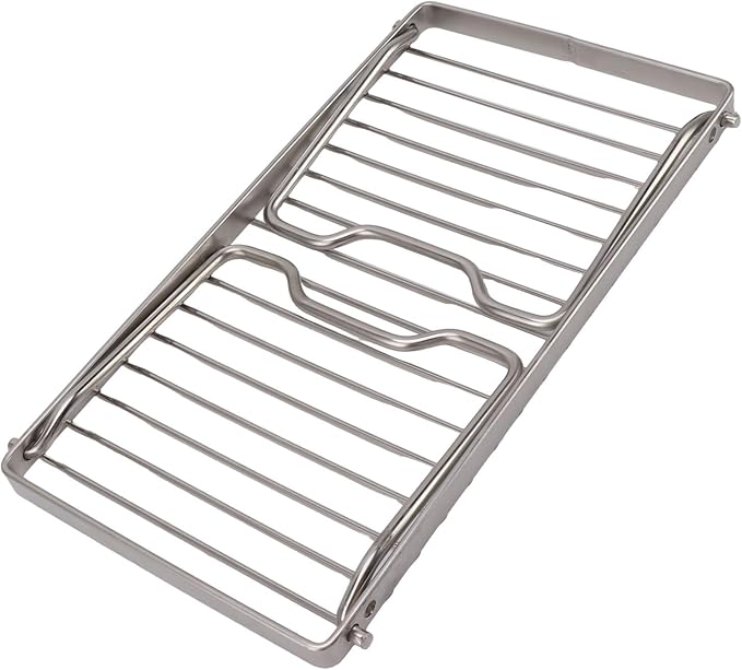 Folding Camping Grate, Stainless Steel Adjustable Height Campfire Grill - Image 7