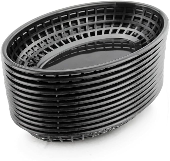 New Star Foodservice 44140 Fast Food Baskets, 9 1/4-Inch x 6-Inch Oval by NewStarFoodservice