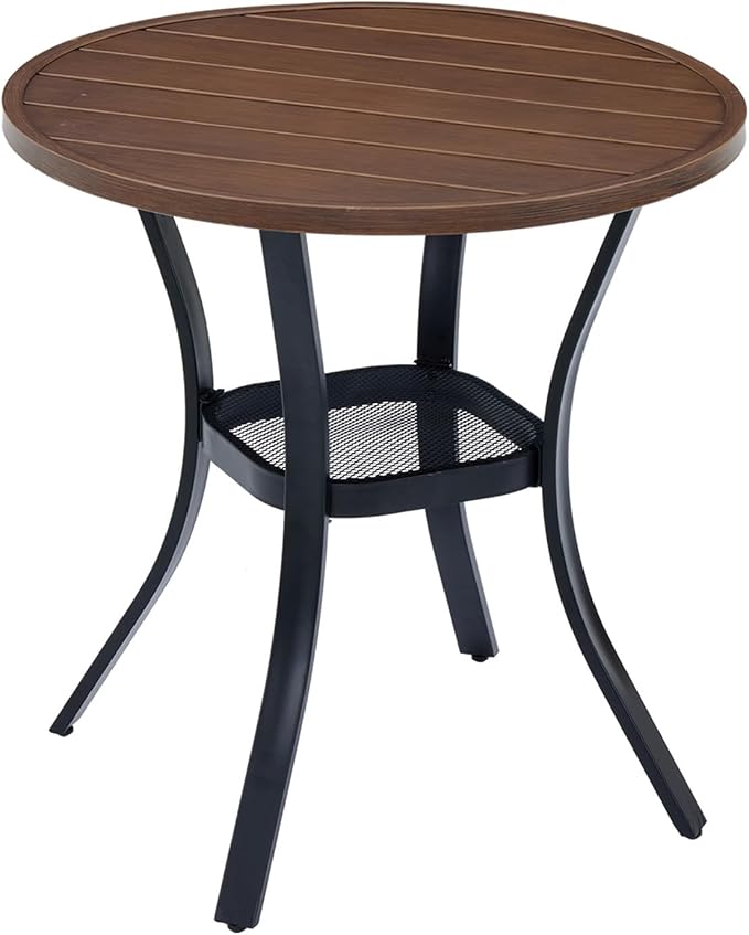 VICLLAX 27.5" Outdoor Round Patio Table by HOME