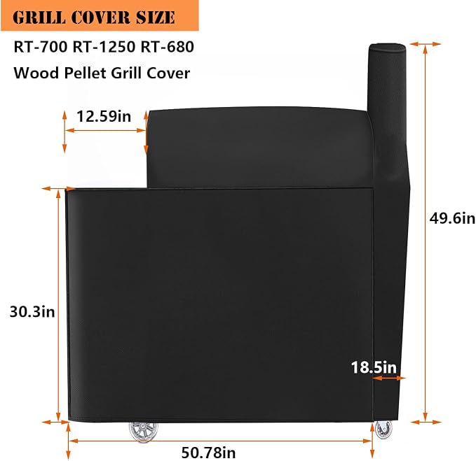 Grill Cover for recteq Flagship 1100, RT-700 RT-1250 RT-680 Wood Pellet Grill - Image 2
