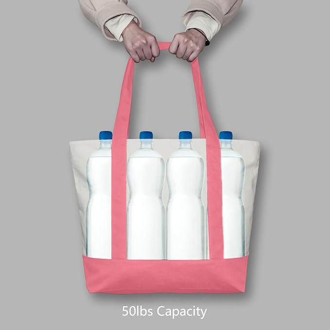 TOPDesign 6-Pack Canvas Tote Bags - Image 6