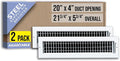 Fits 20x4 Duct Opening Steel Adjustable Air Supply Grille by Handua | Register by Handua