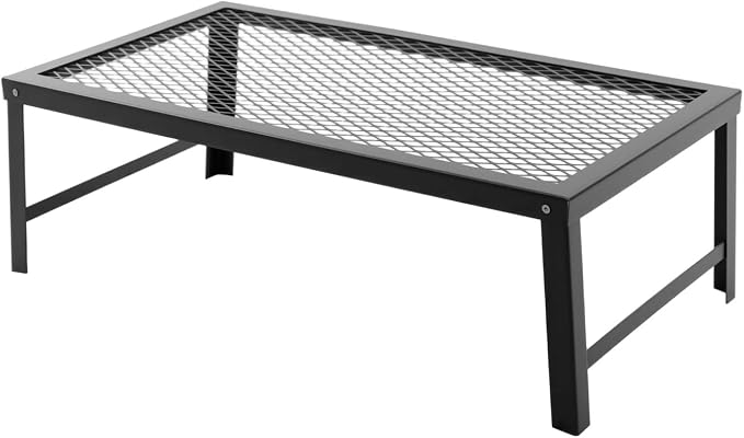 Folding Campfire Grill, 21.7in x 11.8in Portable Over Fire Camp Grill - Image 8