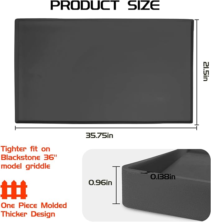Silicone Griddle Mat for Blackstone 36 Inch Griddle, Heavy Duty Food Grade - Image 6