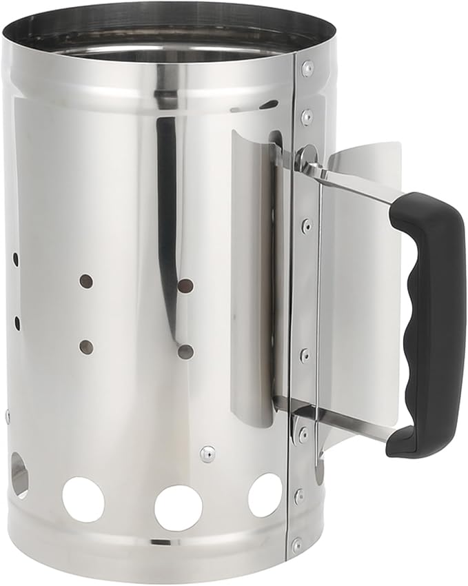 Charcoal Chimney Starter, BBQ Grill Quick Rapid Fire Starter Chimney - Image 8