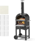 VEVOR Outdoor Pizza Oven, 2-Layer Pizza Oven Wood Fired, Wood Burning Outdoor by VEVOR