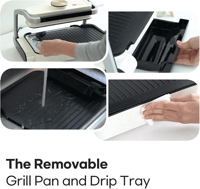 Smokeless Double Care Grill, Electric Indoor Tabletop Grill, Dual Heating - Image 7