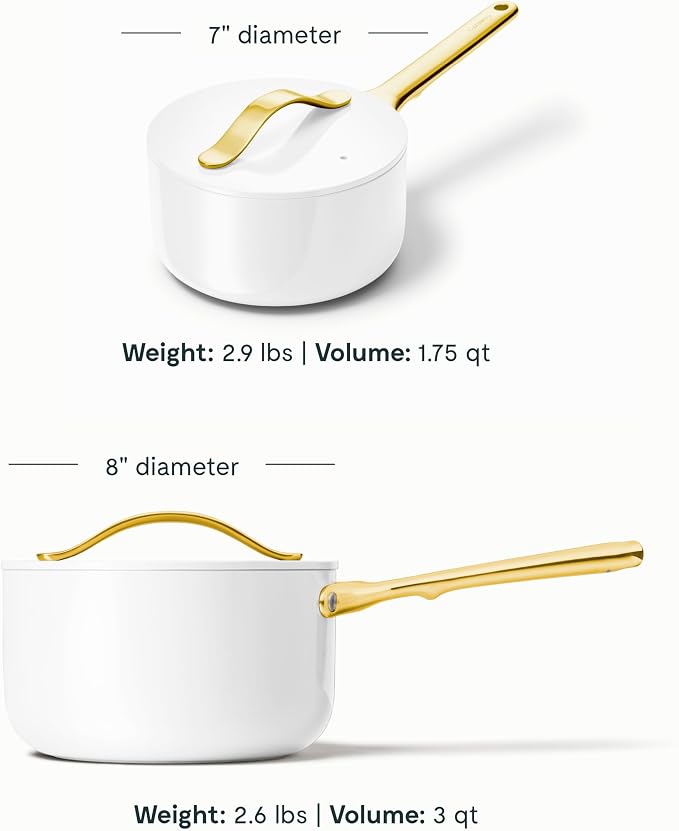 Caraway Nonstick Ceramic Sauce Pan - Image 3