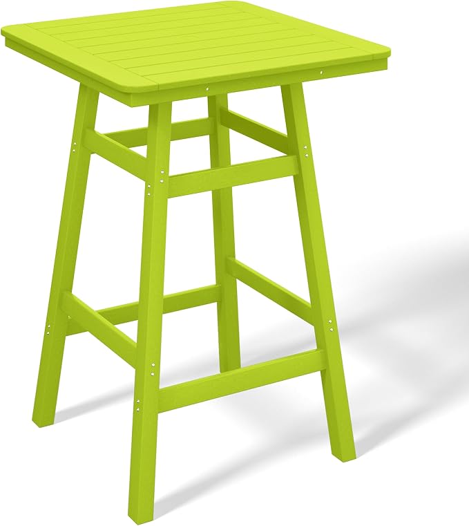 Costaelm Outdoor Bar Table, Patio Bistro Dining Pub Table by Costaelm