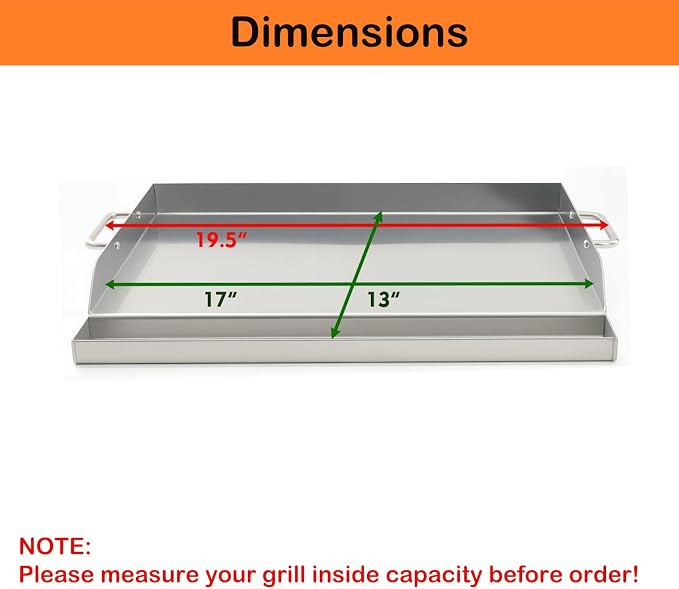 Universal Stainless Steel Griddle Flat Top Plate Grill-Top Griddle Pan - Image 5