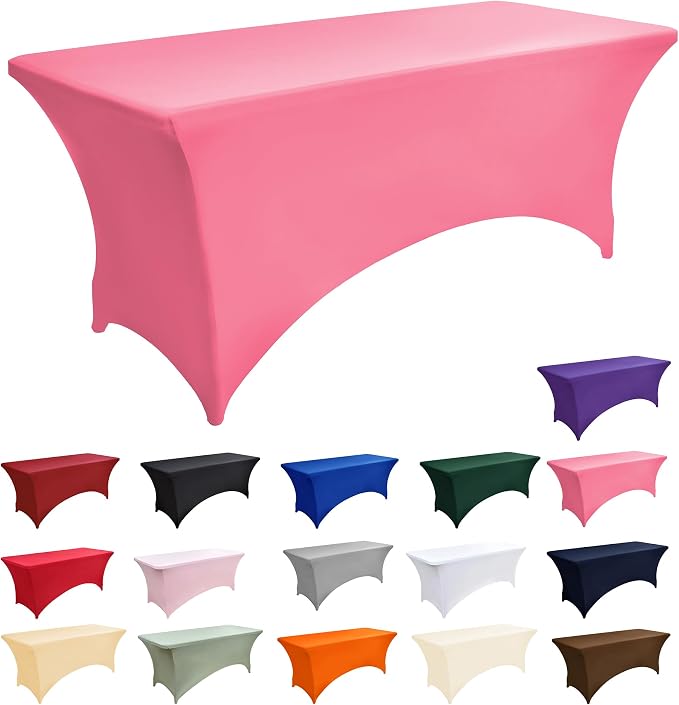 2-Pack 8ft Spandex Table Covers - Image 3