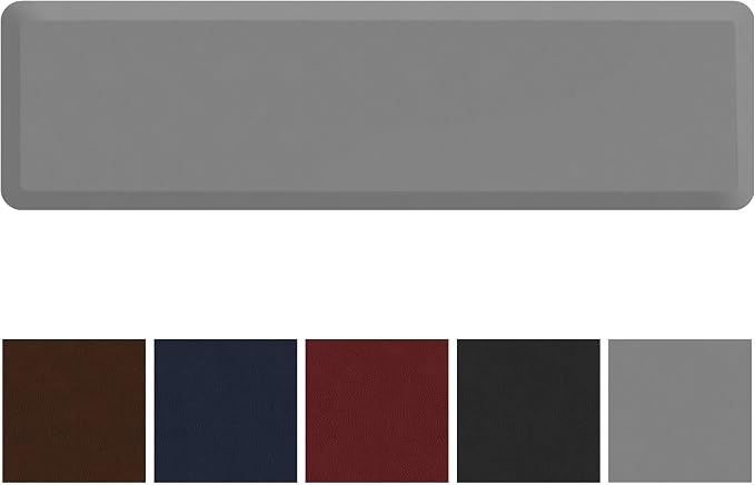 GelPro Utility Anti-Fatigue Runner Mat, Leather Grain Grey - Image 5