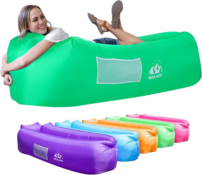 WEKAPO Inflatable Sun Lounger, Air Sofa, Waterproof and Leak-Proof, Picnics and by Wekapo