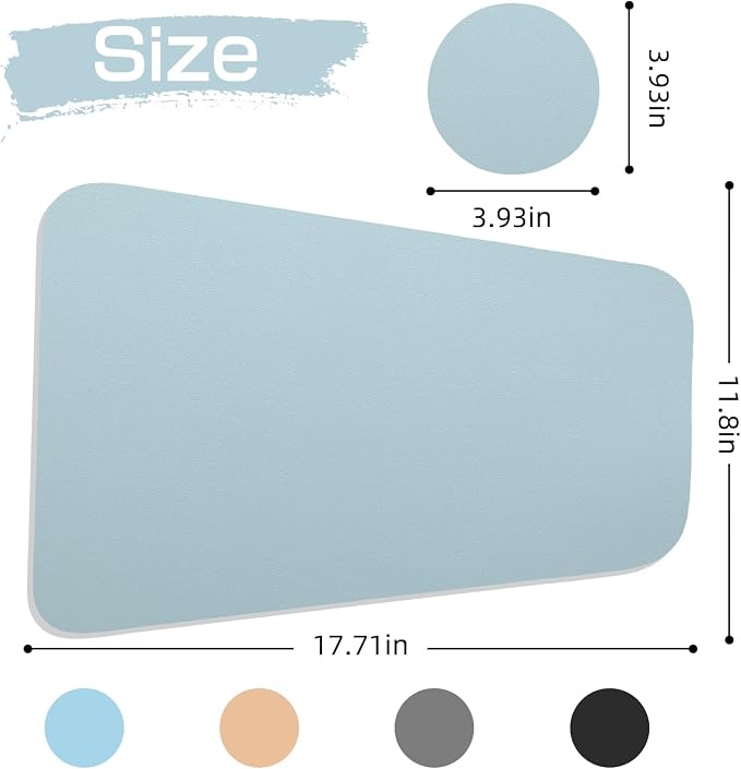 Faux Leather Waterproof Placemats Set of 8-Heat Resistant Non Slip and Scratch - Image 2